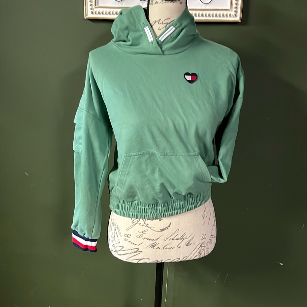 Tommy Kids Green Hoodie